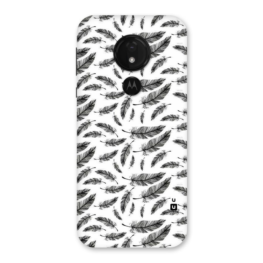 Black Feather Back Case for Moto G7 Power