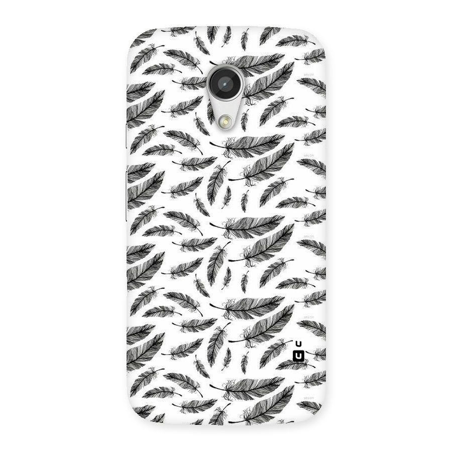 Black Feather Back Case for Moto G 2nd Gen