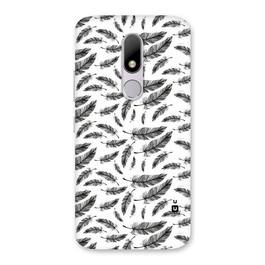 Black Feather Back Case for Moto M