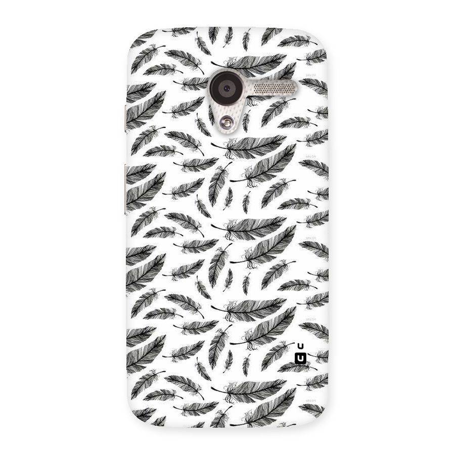 Black Feather Back Case for Moto X