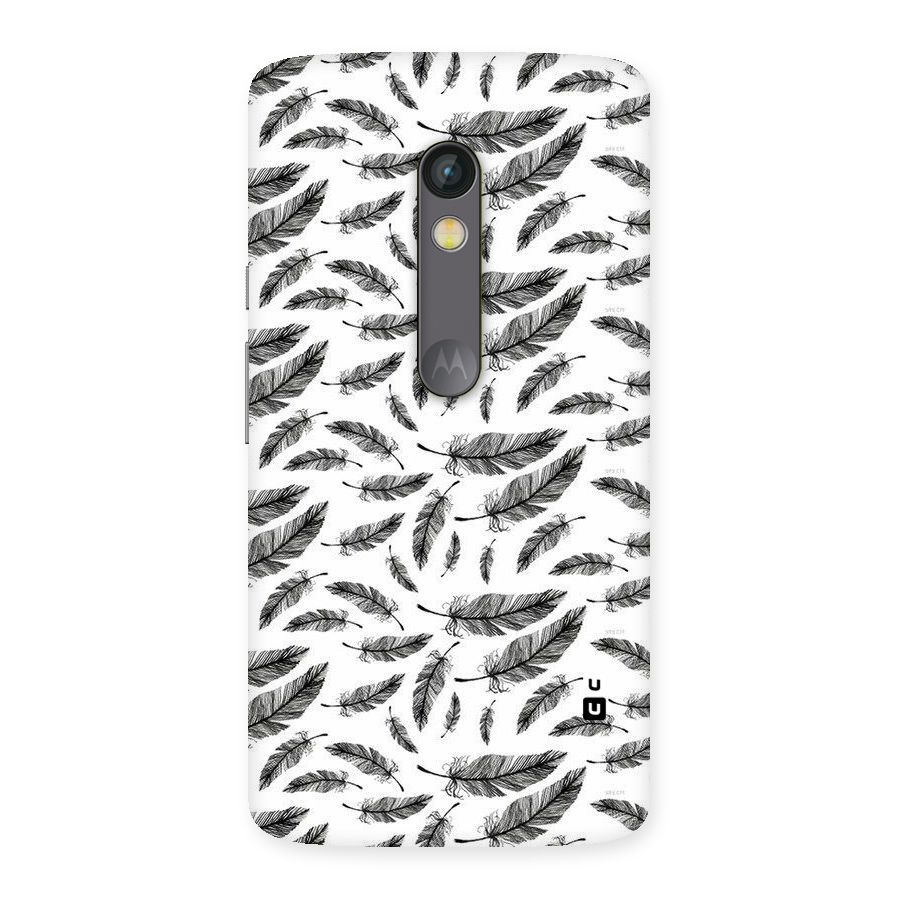 Black Feather Back Case for Moto X Play