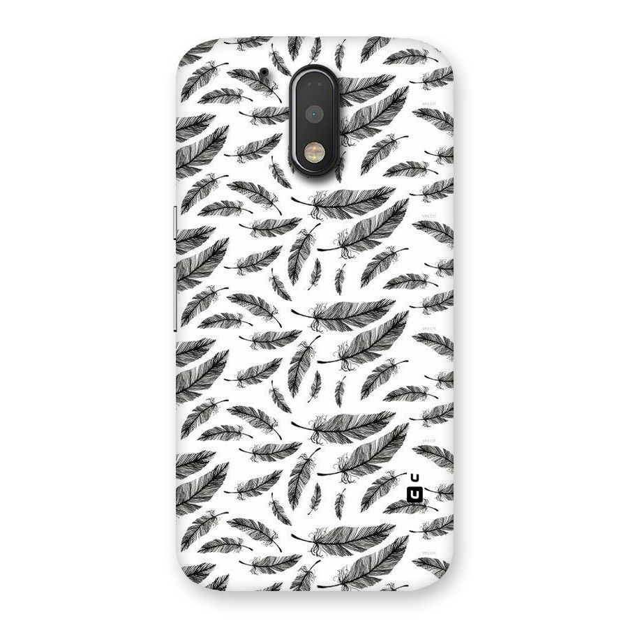 Black Feather Back Case for Motorola Moto G4