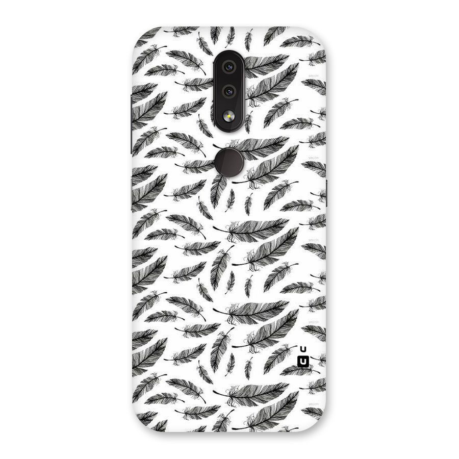Black Feather Back Case for Nokia 4.2
