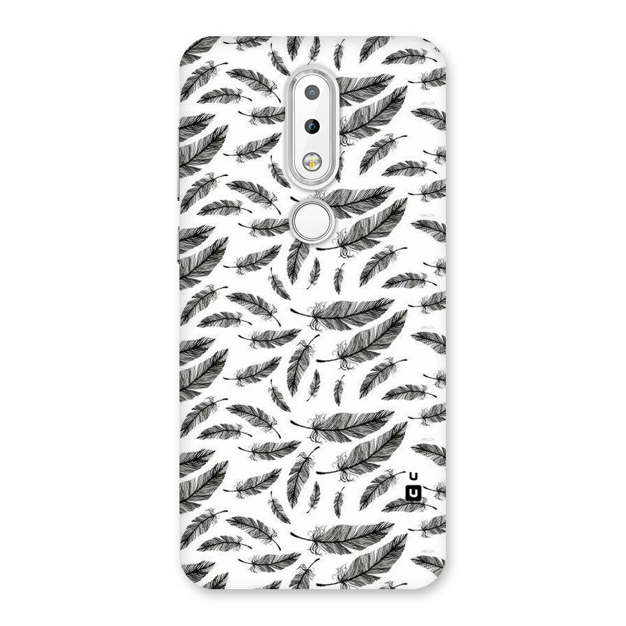 Black Feather Back Case for Nokia 6.1 Plus
