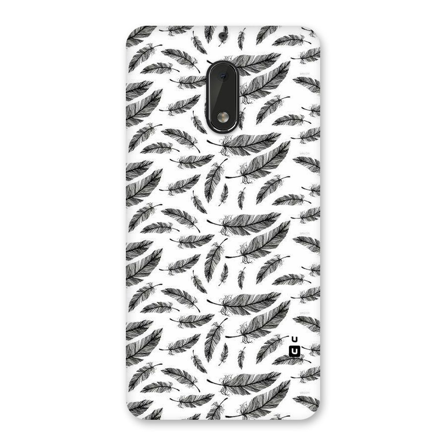 Black Feather Back Case for Nokia 6
