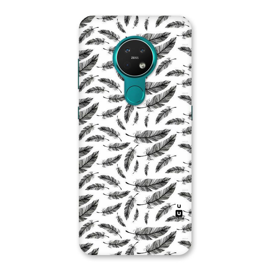 Black Feather Back Case for Nokia 7.2