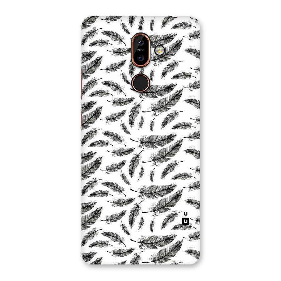 Black Feather Back Case for Nokia 7 Plus