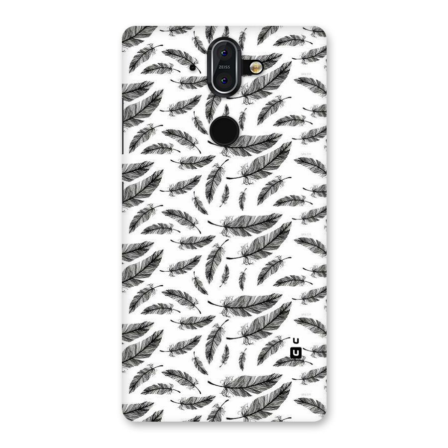 Black Feather Back Case for Nokia 8 Sirocco