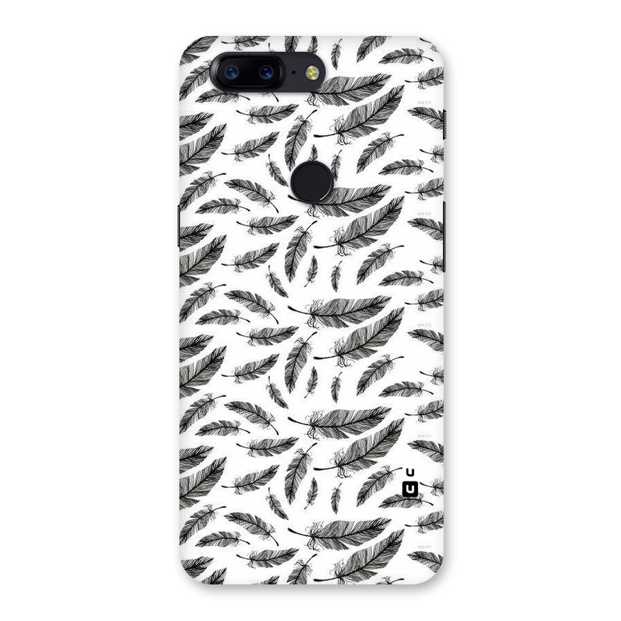 Black Feather Back Case for OnePlus 5T