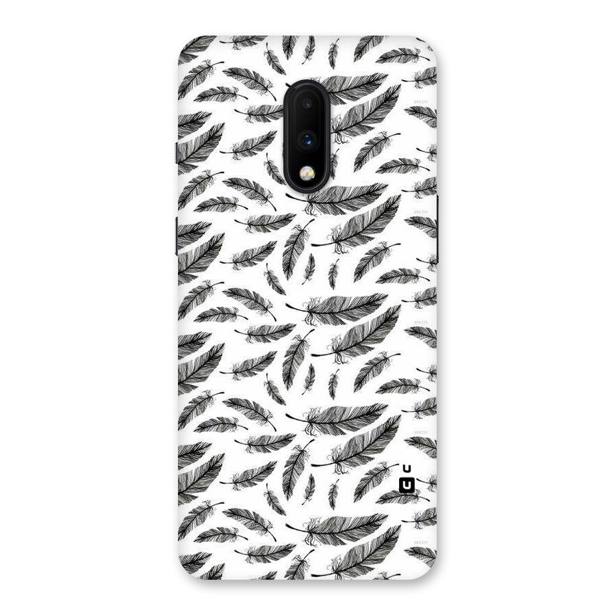 Black Feather Back Case for OnePlus 7