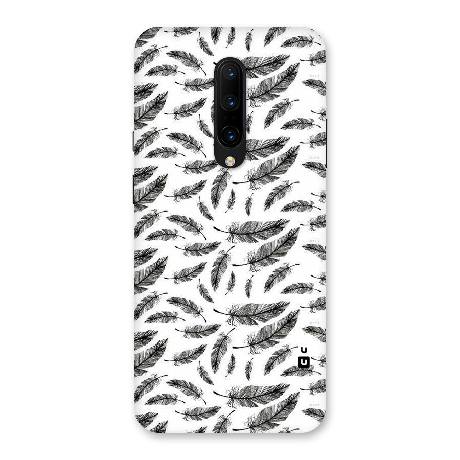 Black Feather Back Case for OnePlus 7 Pro