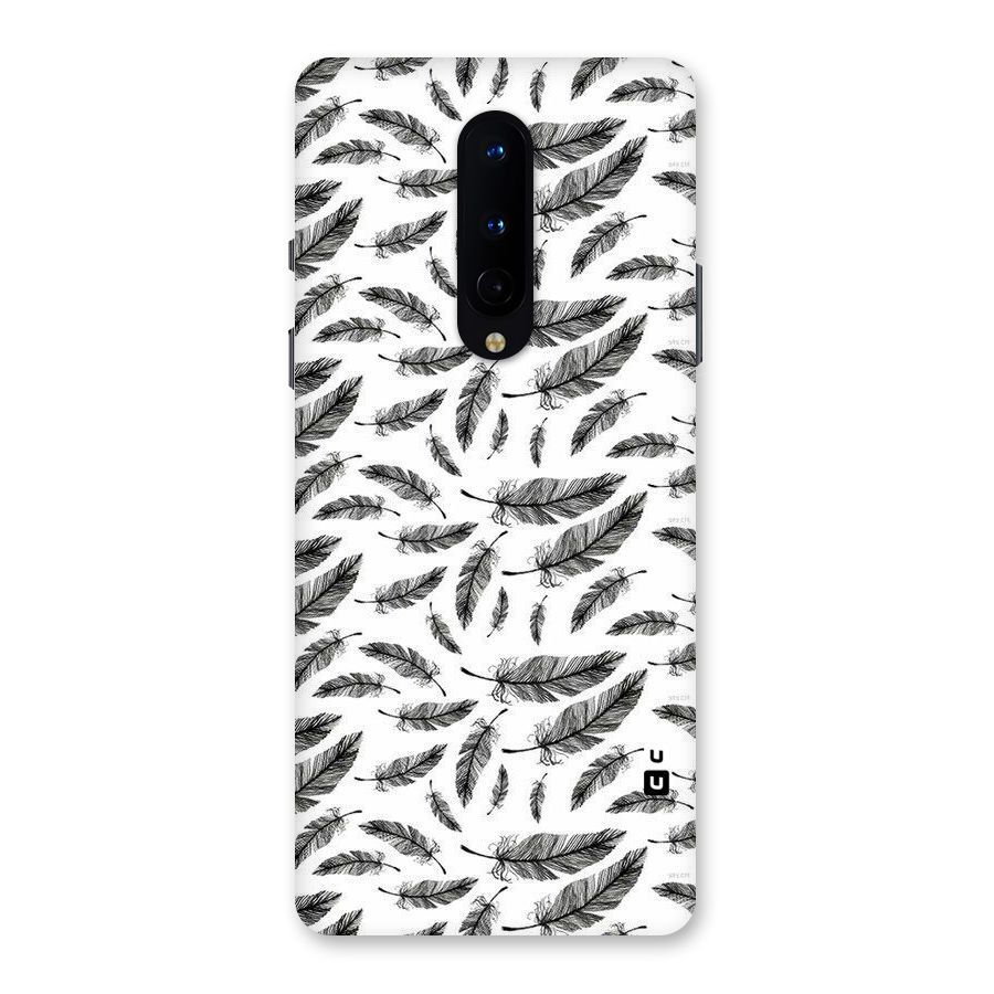 Black Feather Back Case for OnePlus 8