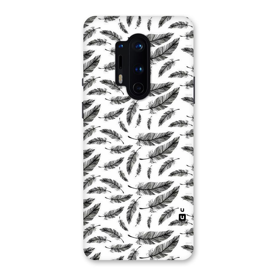 Black Feather Back Case for OnePlus 8 Pro