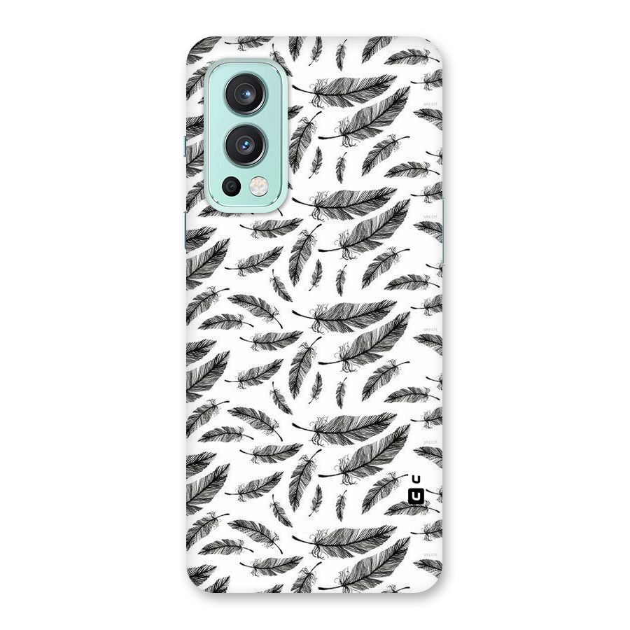 Black Feather Back Case for OnePlus Nord 2 5G