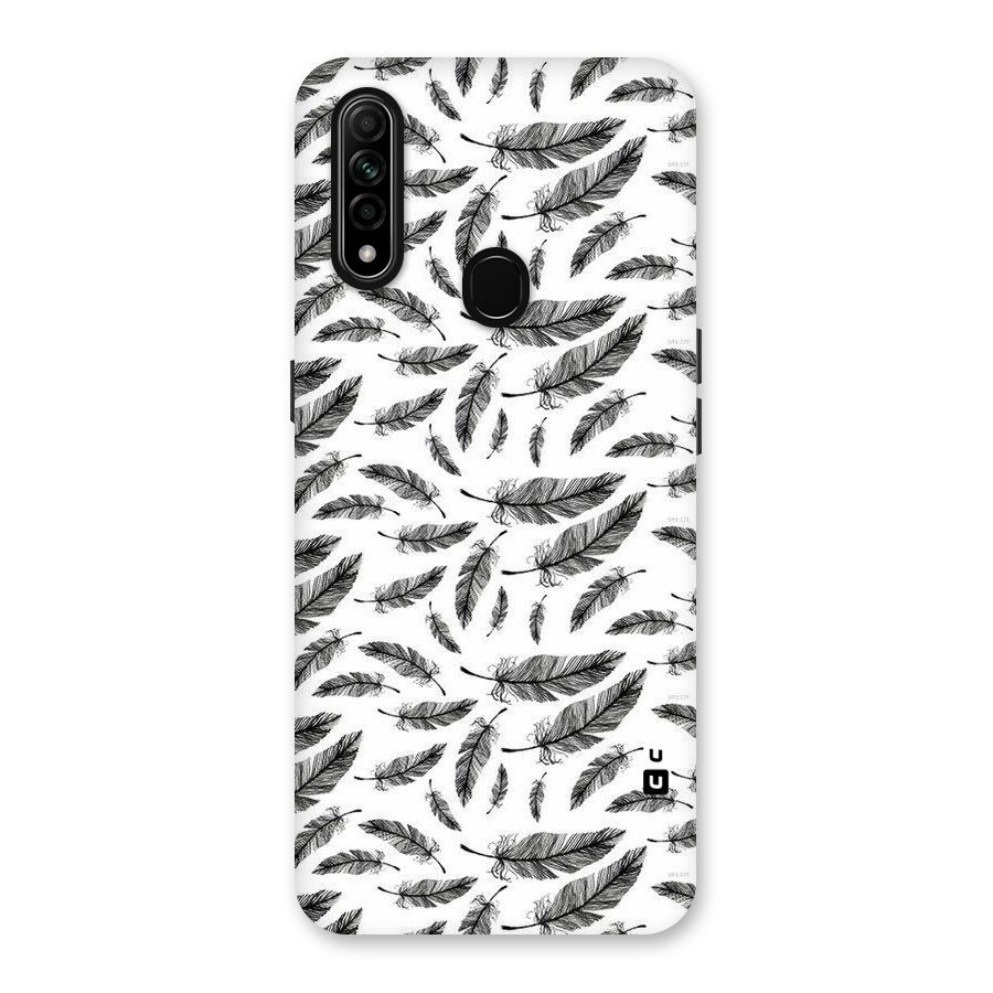 Black Feather Back Case for Oppo A31
