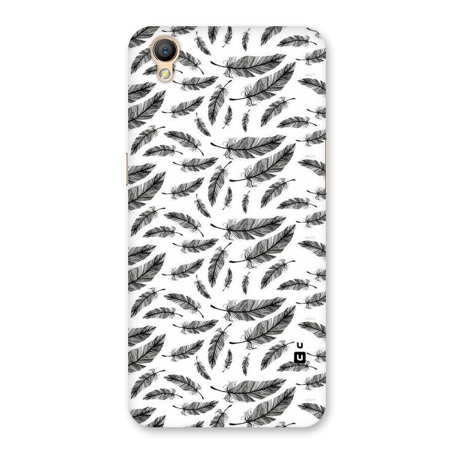 Black Feather Back Case for Oppo A37