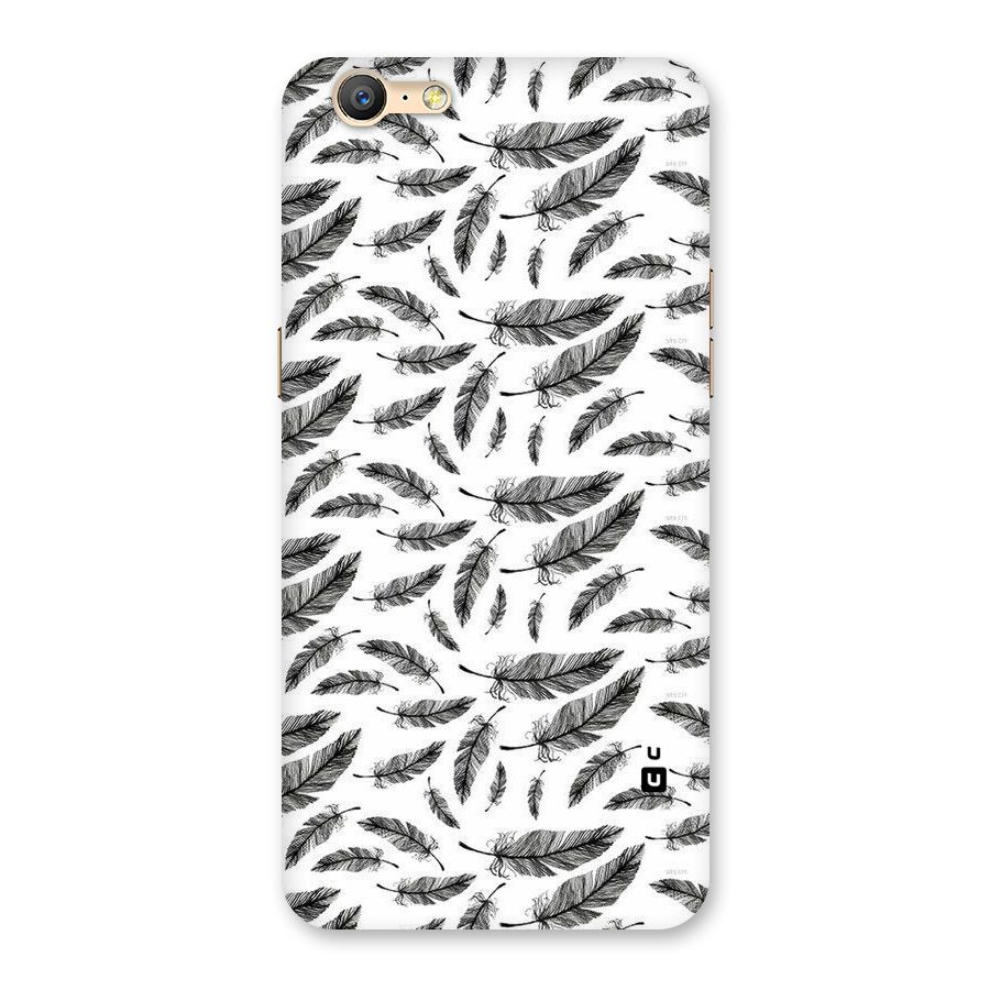 Black Feather Back Case for Oppo A39