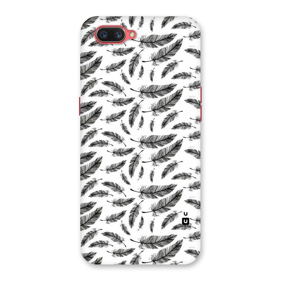 Black Feather Back Case for Oppo A3s