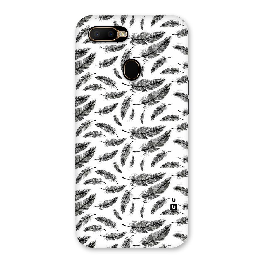 Black Feather Back Case for Oppo A5s