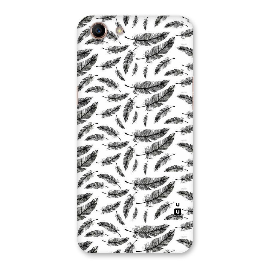 Black Feather Back Case for Oppo A83 (2018)