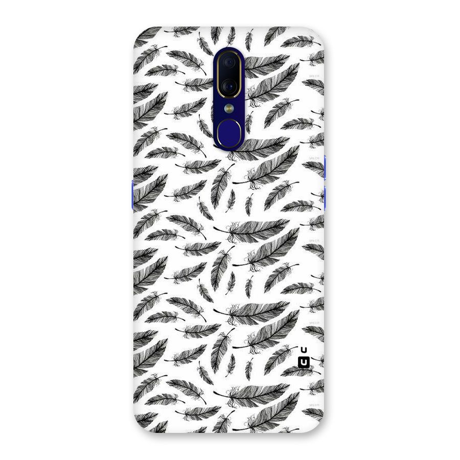 Black Feather Back Case for Oppo A9