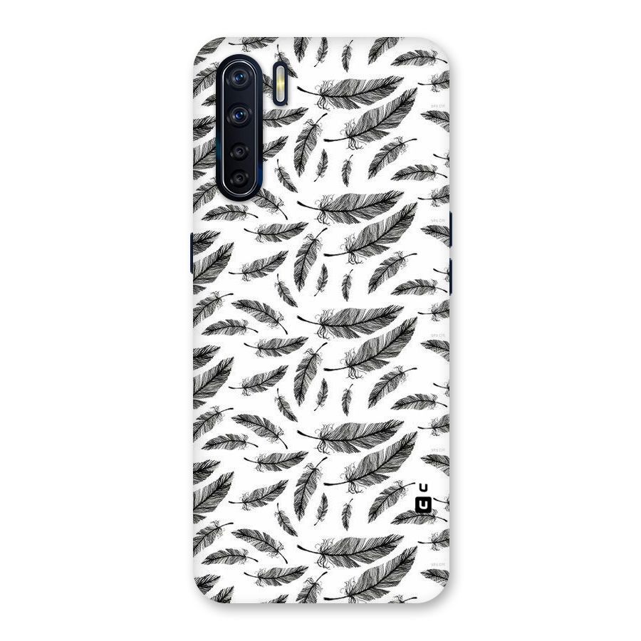 Black Feather Back Case for Oppo F15