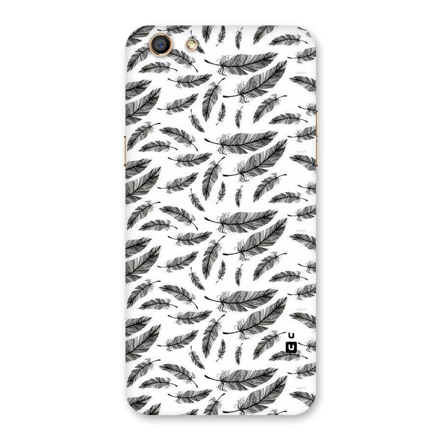 Black Feather Back Case for Oppo F3