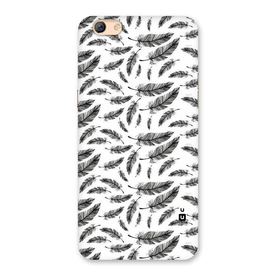 Black Feather Back Case for Oppo F3 Plus