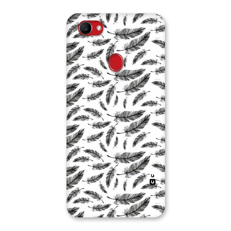 Black Feather Back Case for Oppo F7