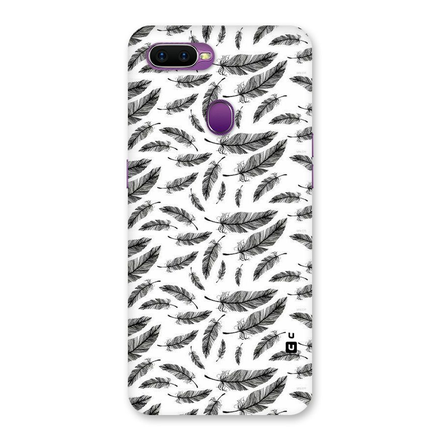 Black Feather Back Case for Oppo F9