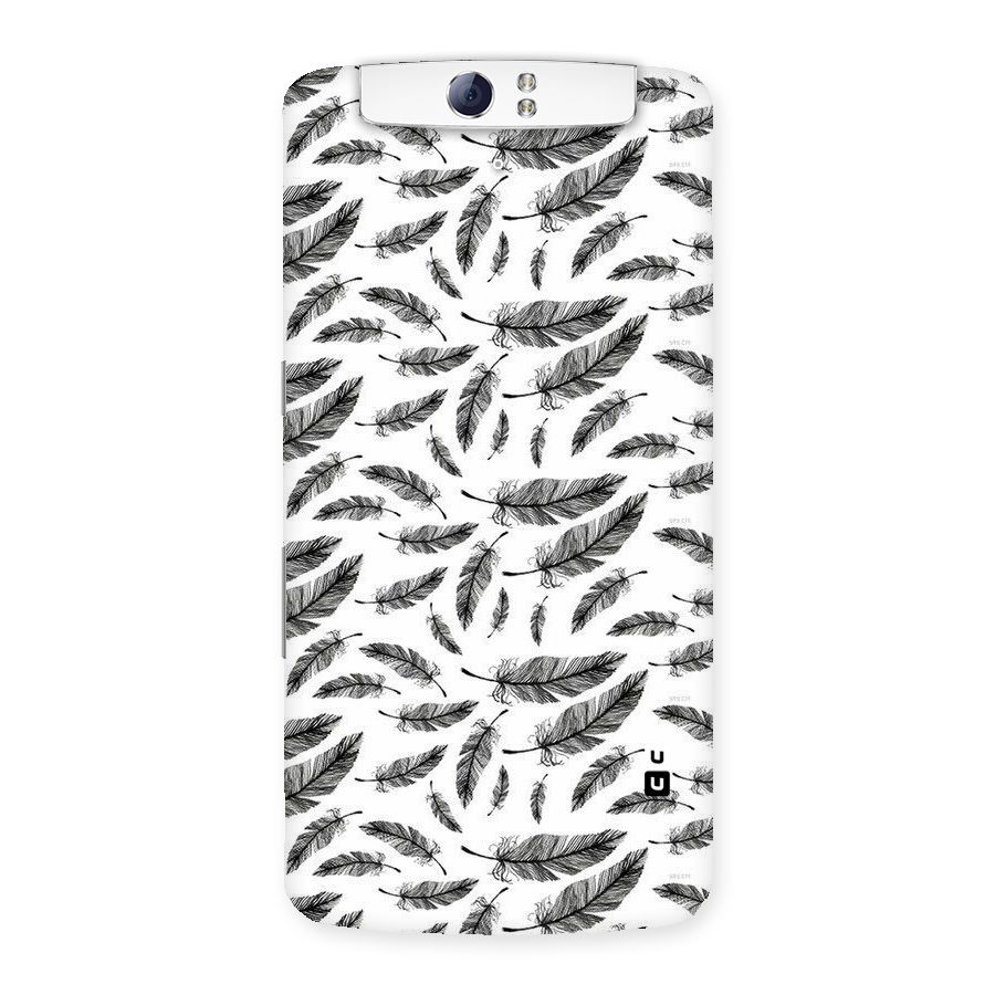 Black Feather Back Case for Oppo N1