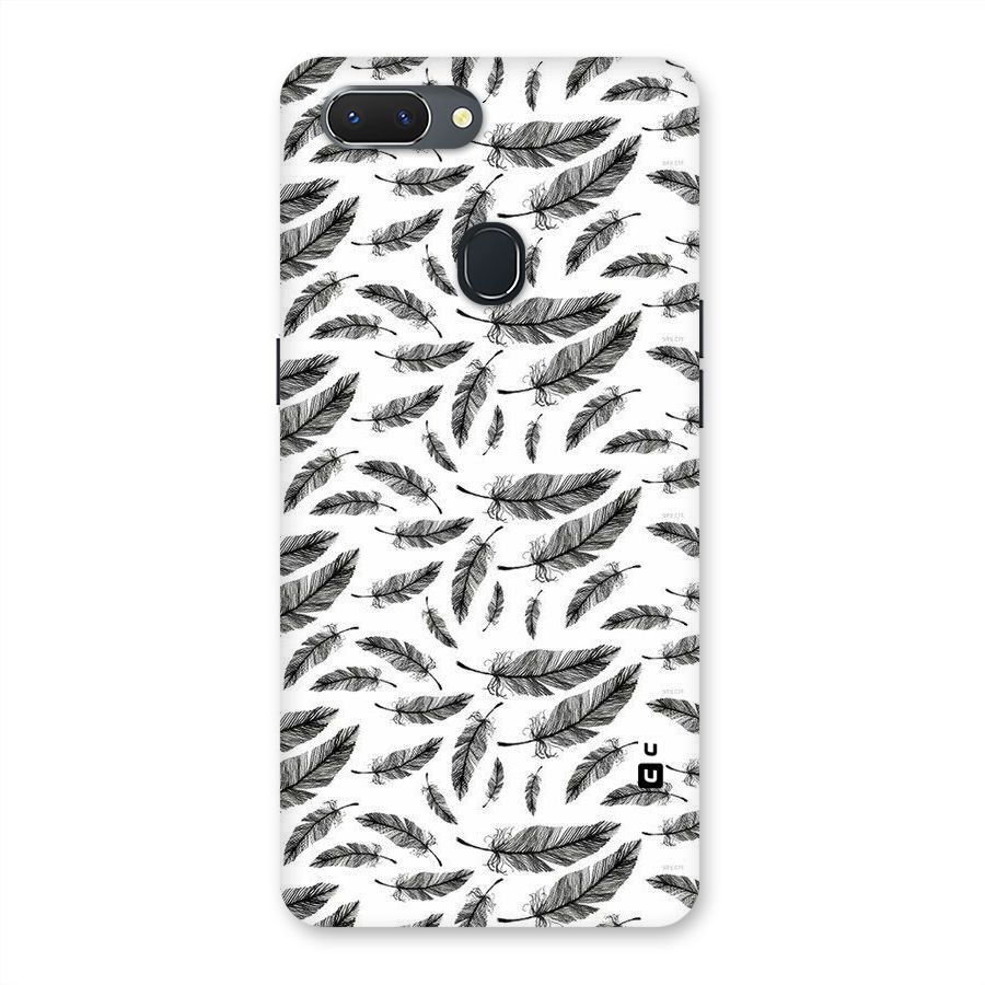 Black Feather Back Case for Oppo Realme 2