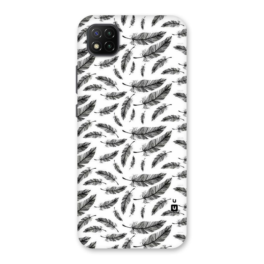 Black Feather Back Case for Poco C3