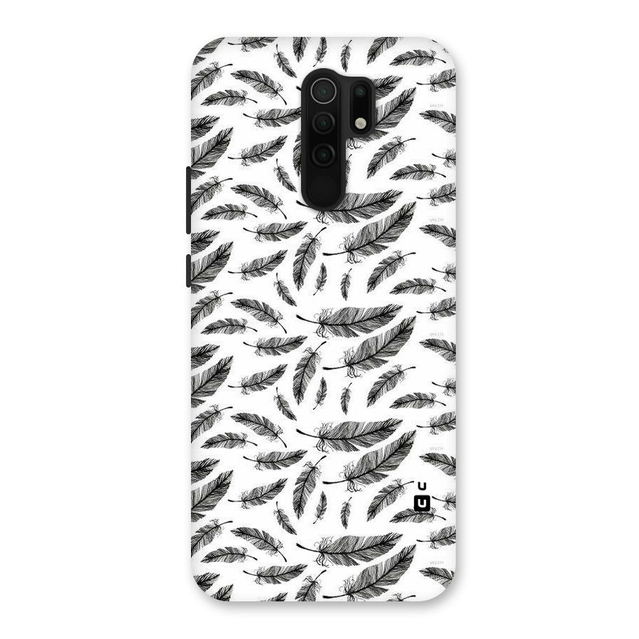 Black Feather Back Case for Poco M2