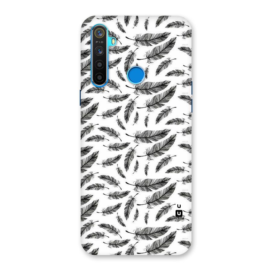 Black Feather Back Case for Realme 5