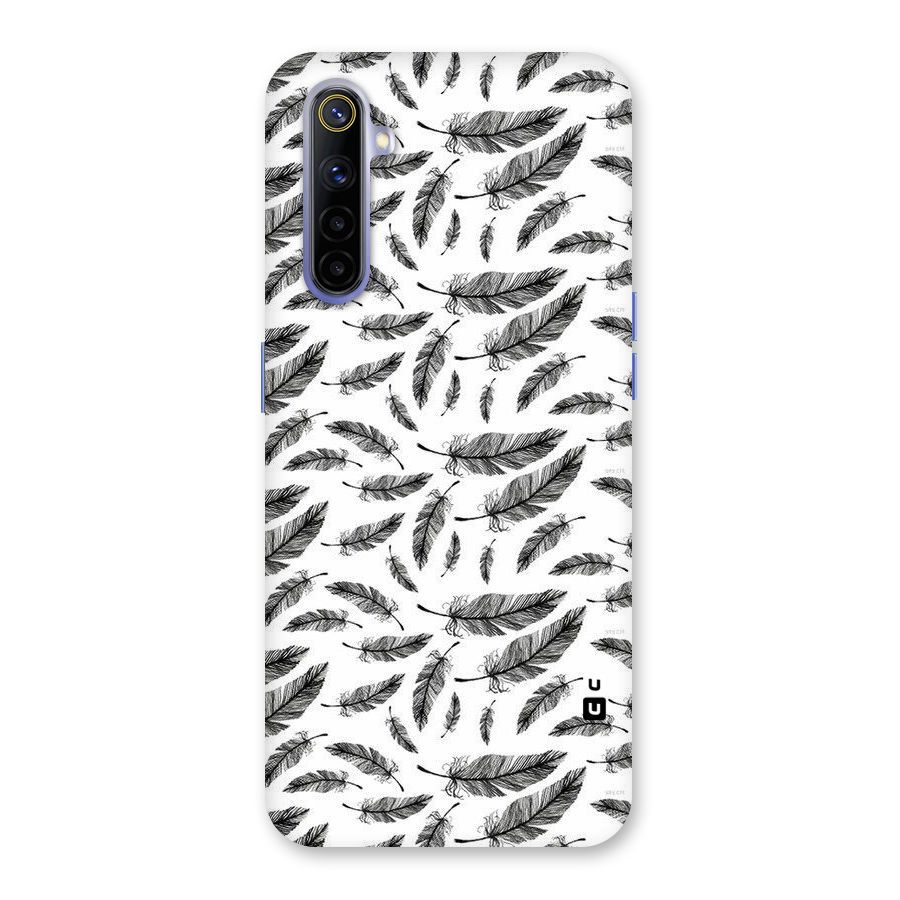 Black Feather Back Case for Realme 6