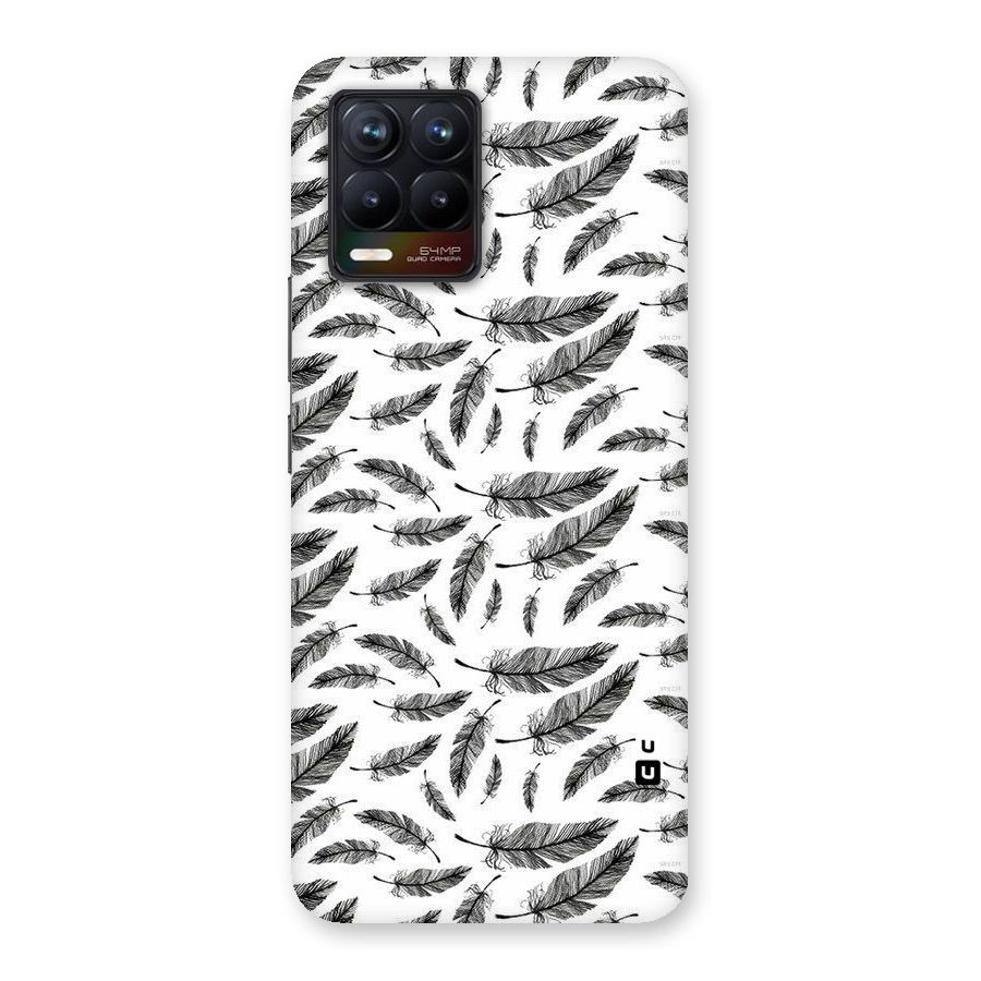 Black Feather Back Case for Realme 8