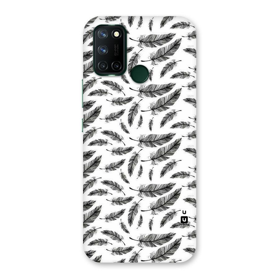 Black Feather Back Case for Realme C17