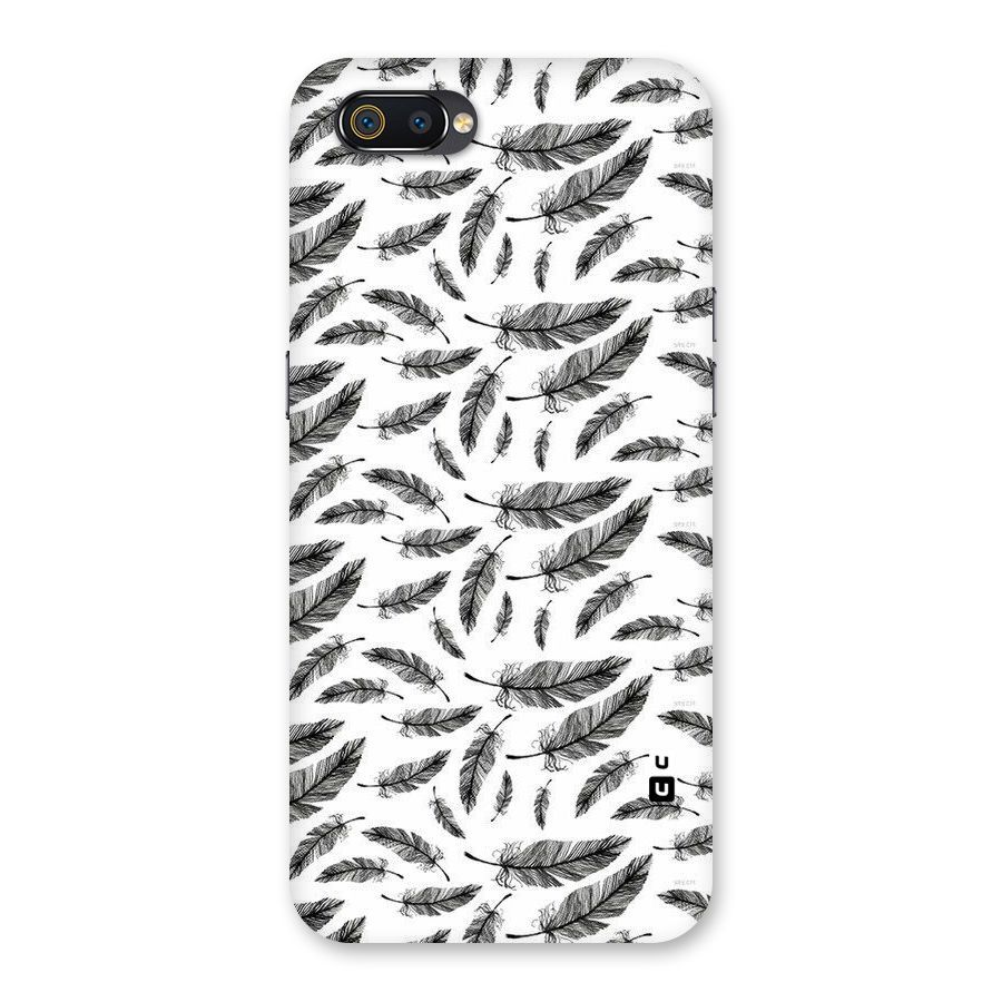 Black Feather Back Case for Realme C2
