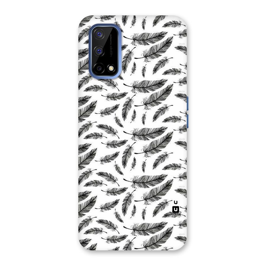 Black Feather Back Case for Realme Narzo 30 Pro