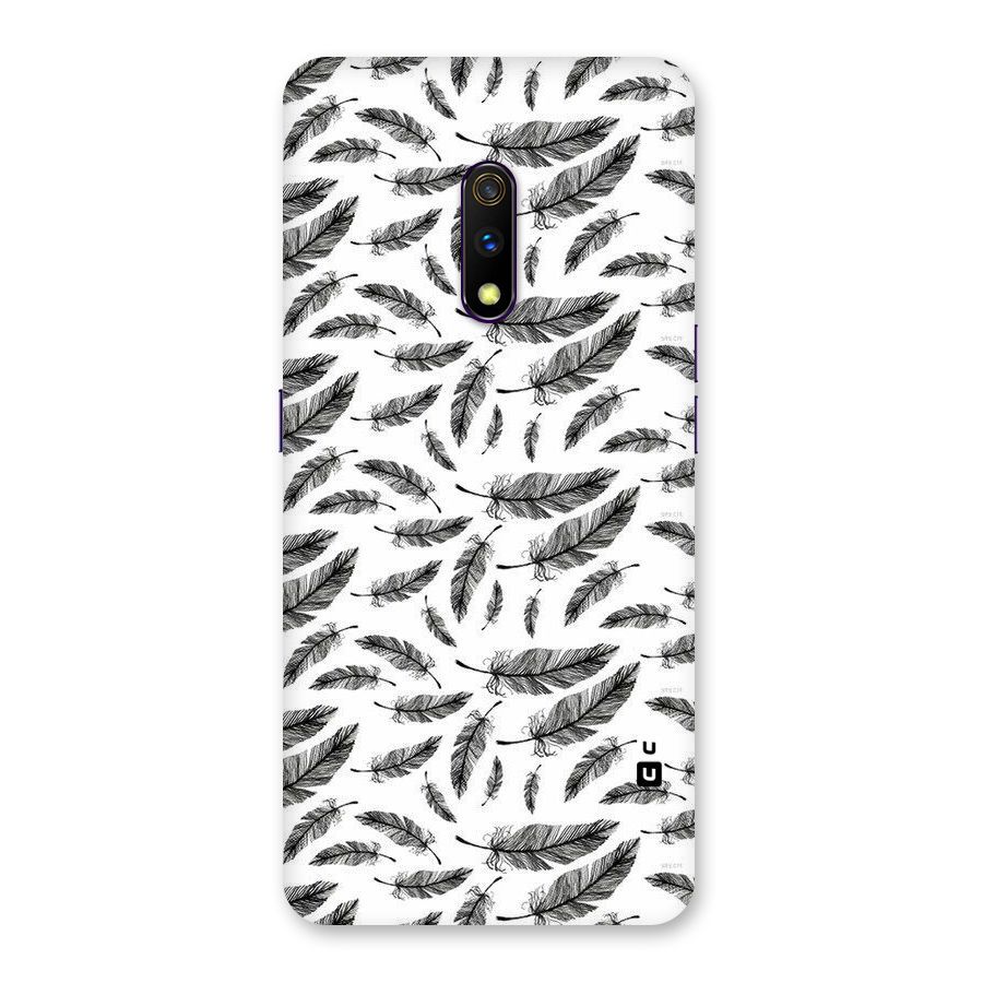 Black Feather Back Case for Realme X