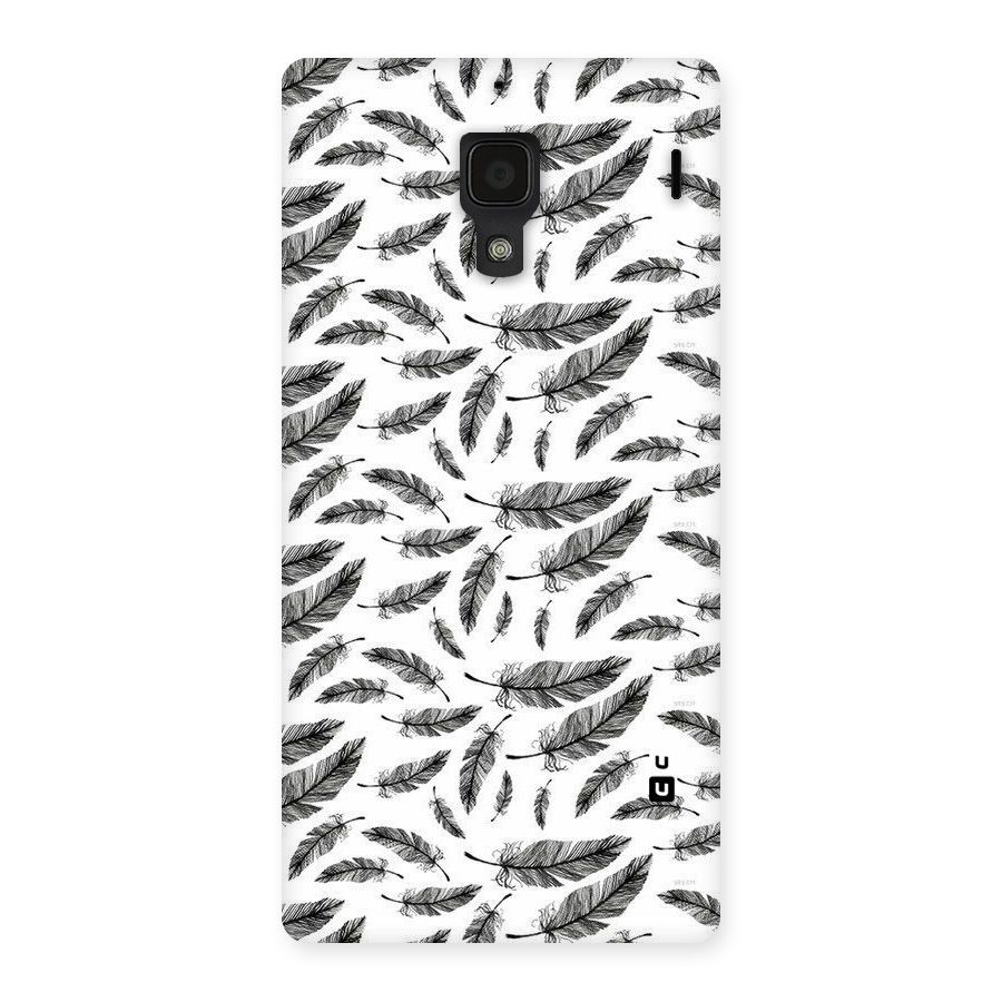 Black Feather Back Case for Redmi 1S