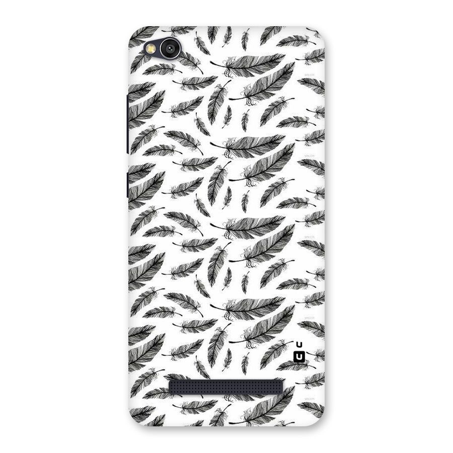 Black Feather Back Case for Redmi 4A