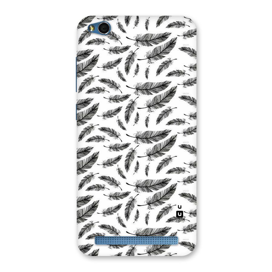 Black Feather Back Case for Redmi 5A