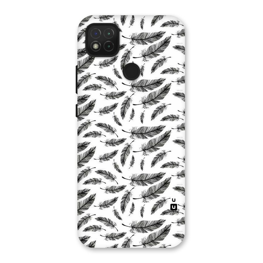 Black Feather Back Case for Redmi 9