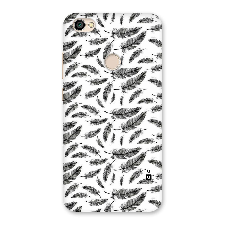 Black Feather Back Case for Redmi Y1 2017
