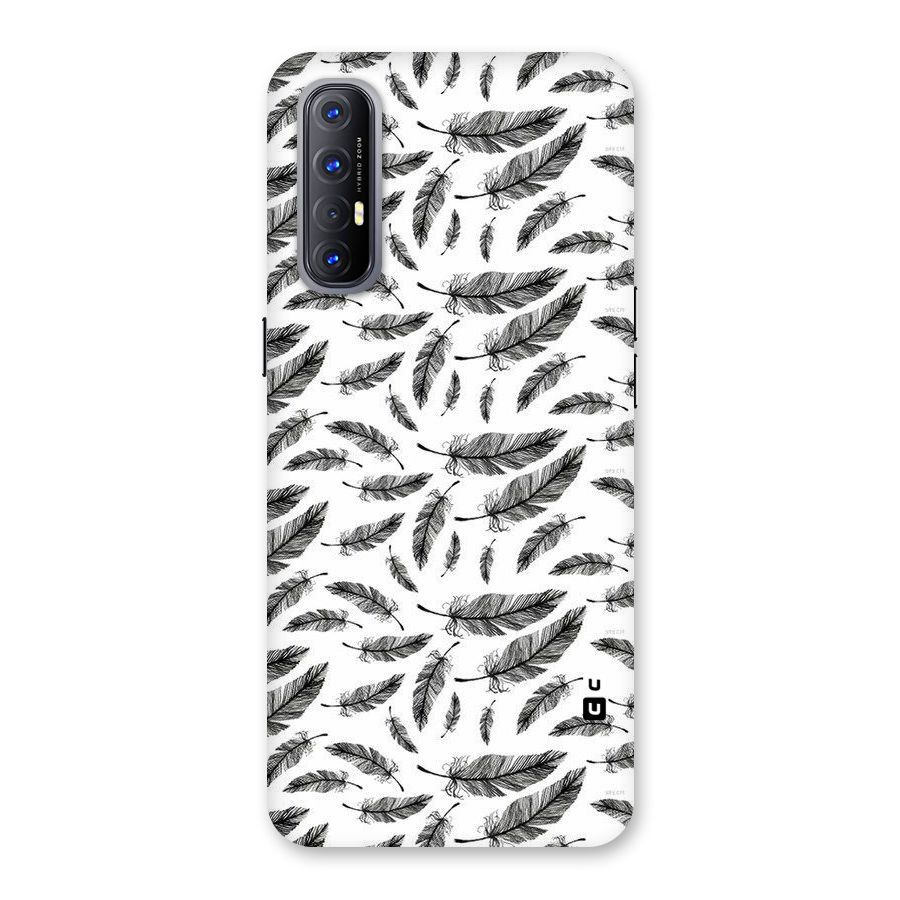Black Feather Back Case for Reno3 Pro