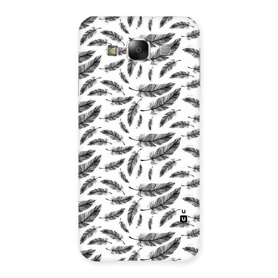 Black Feather Back Case for Samsung Galaxy E5