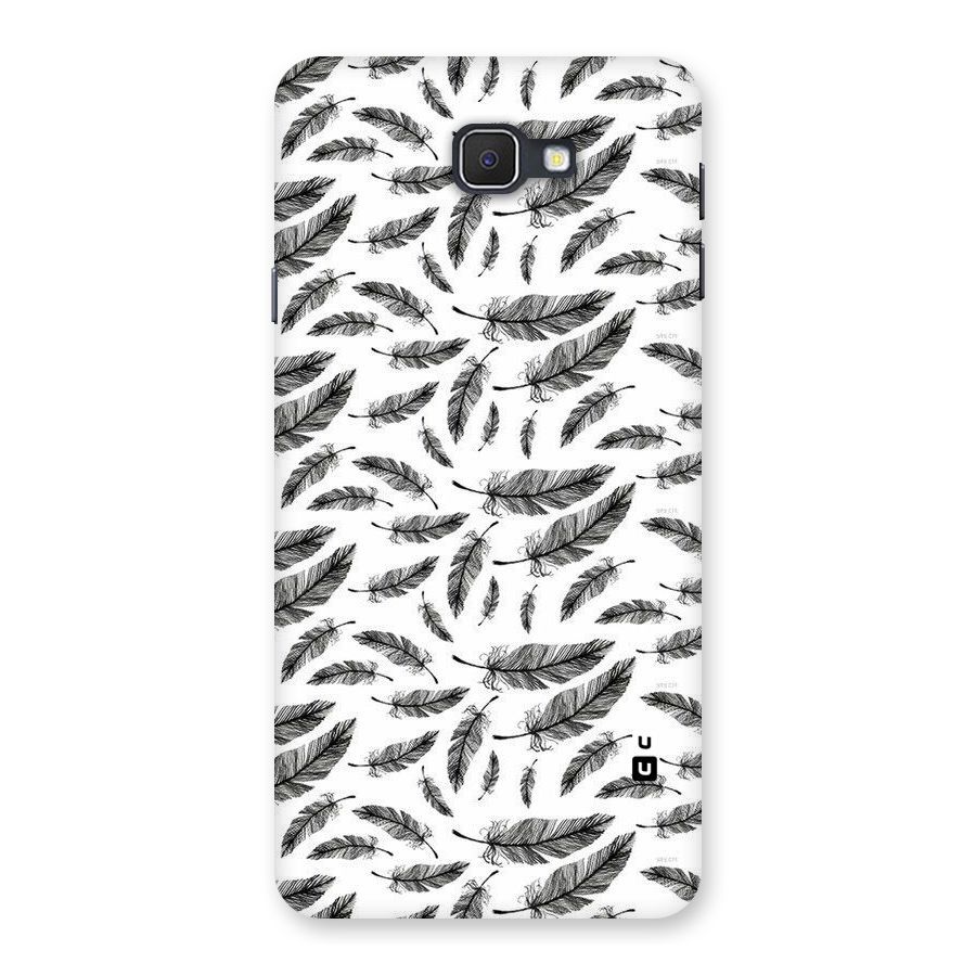 Black Feather Back Case for Samsung Galaxy J7 Prime