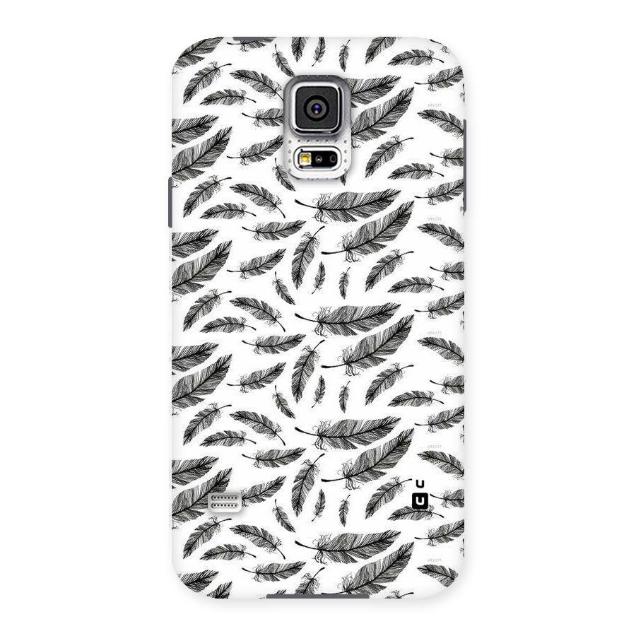 Black Feather Back Case for Samsung Galaxy S5